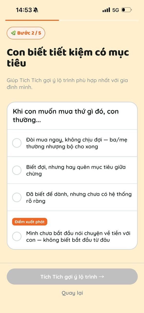 Bước 2 — đánh giá điểm xuất phát