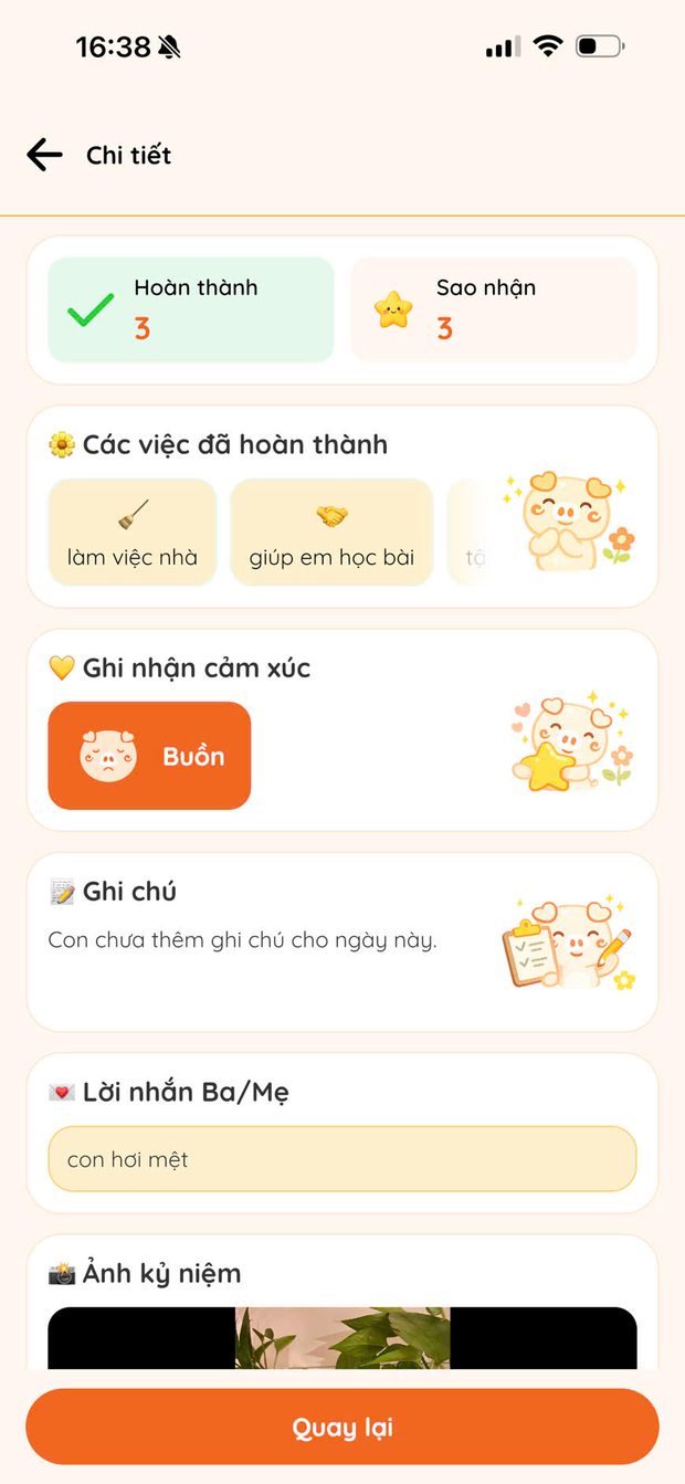 Một ngày con thấy buồn — vẫn được ghi nhận nhẹ nhàng, không phán xét
